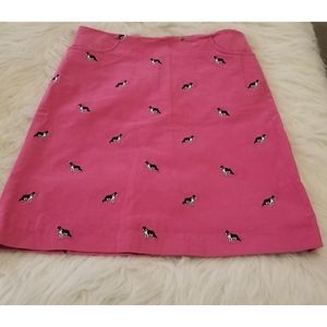 Lilly Pulitzer corduroy dog skirt